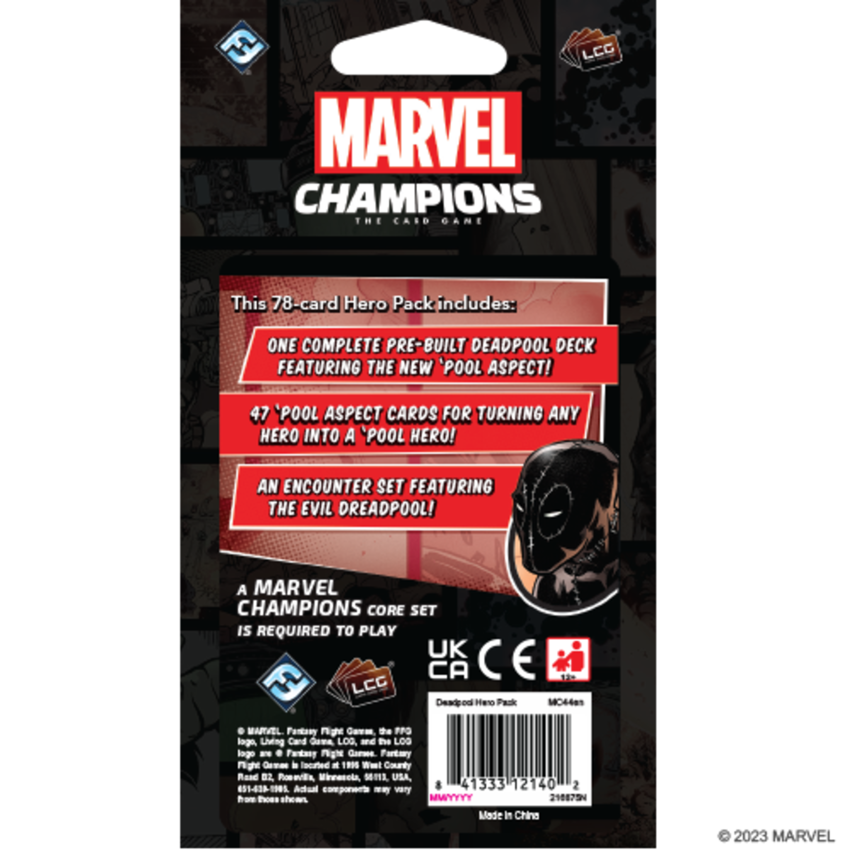 Fantasy Flight Games Marvel Champions Deadpool Expanded Hero Pack