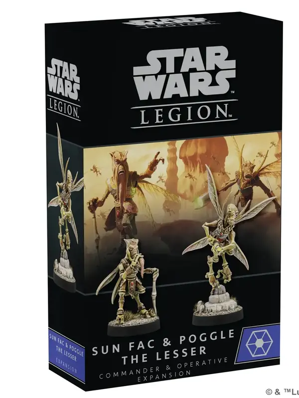 Atomic Mass Games Star Wars Legion Sun Fac and Poggle the Lesser Operative and Commander