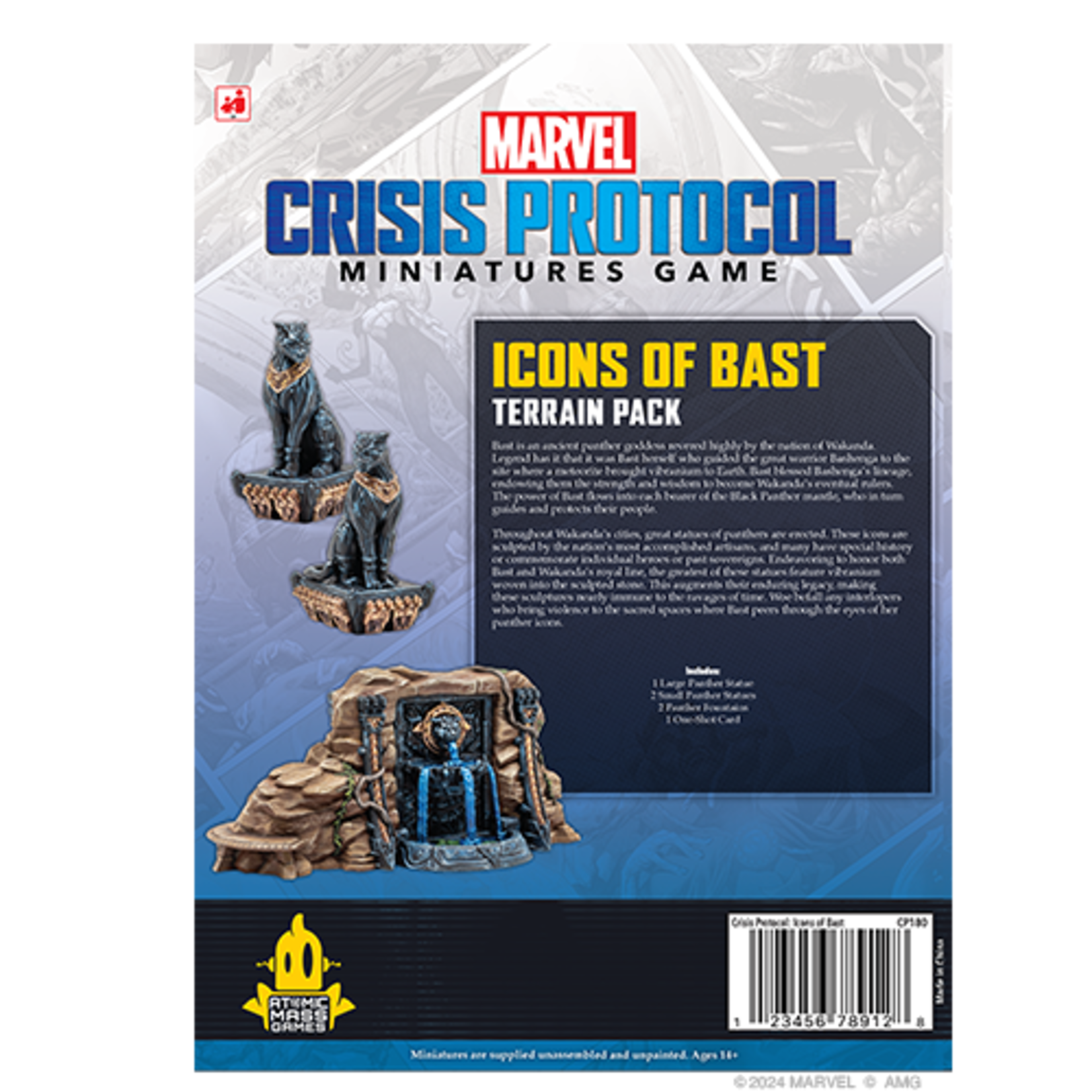 Atomic Mass Games Marvel Crisis Protocol Icons of Bast Terrain Pack