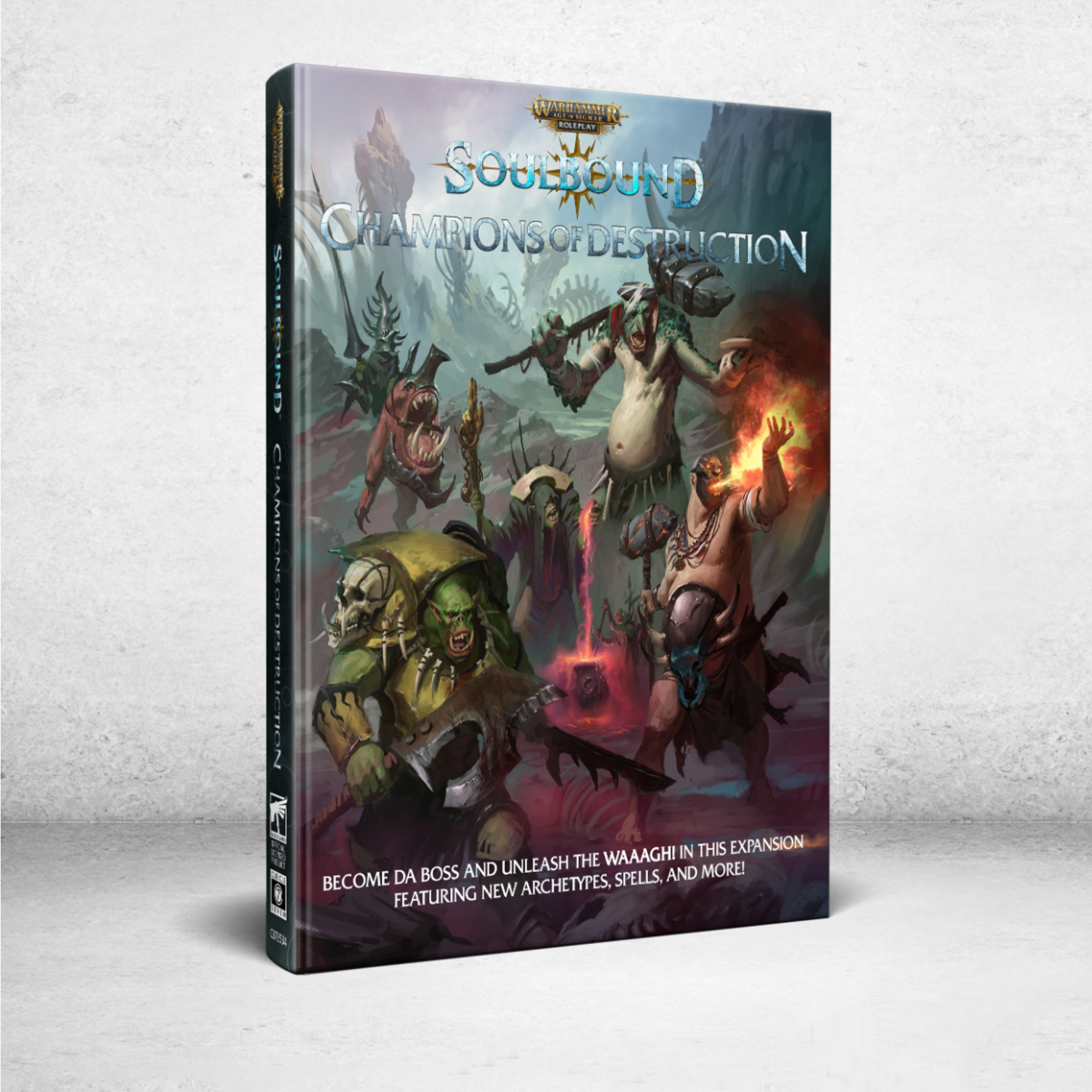 Cubicle 7 Warhammer Age of Sigmar RPG Champions of Destruction