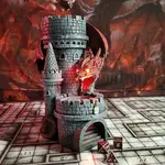 Forged Gaming Dragons Keep Dice Tower Red Dragon