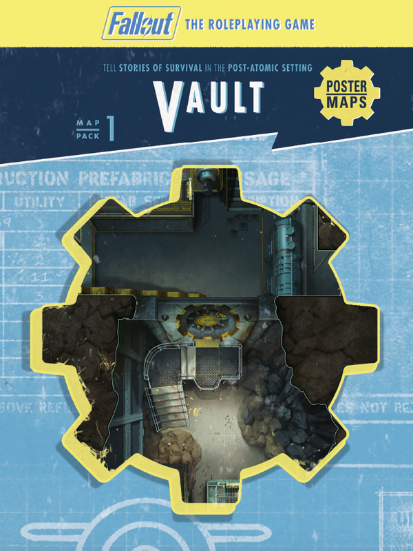 Modiphius Fallout The Roleplaying Game Map Pack 1 Vault