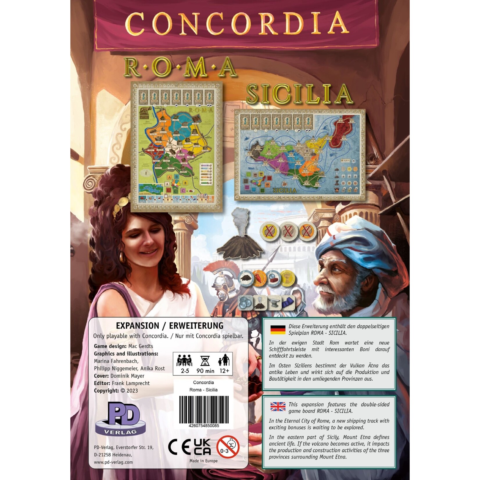 Rio Grande Games Concordia Roma and Sicilia