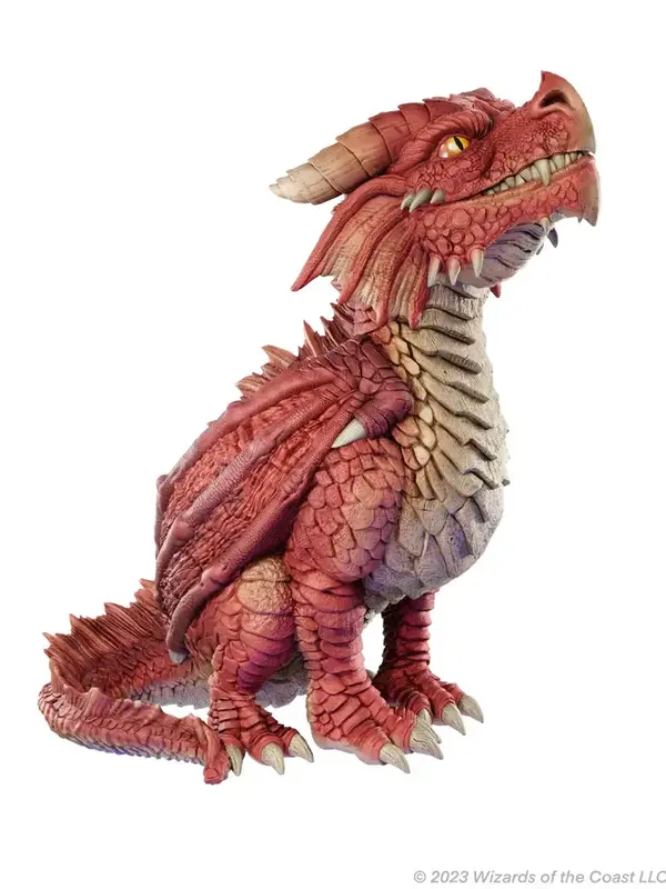 WIZKIDS/NECA D&D Replicas of the Realms Red Dragon Wyrmling Foam Figure 50th Anniversary
