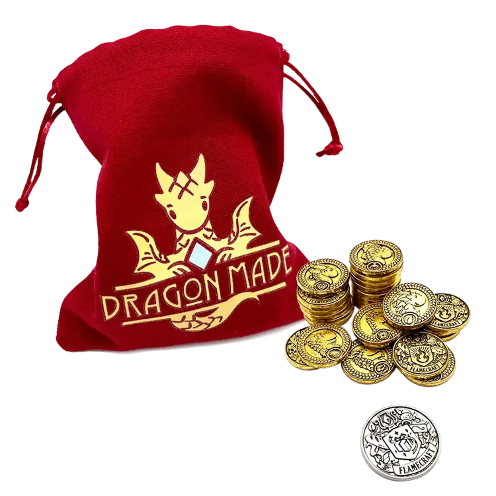 Lucky Duck Games Flamecraft Deluxe Components Metal Coins