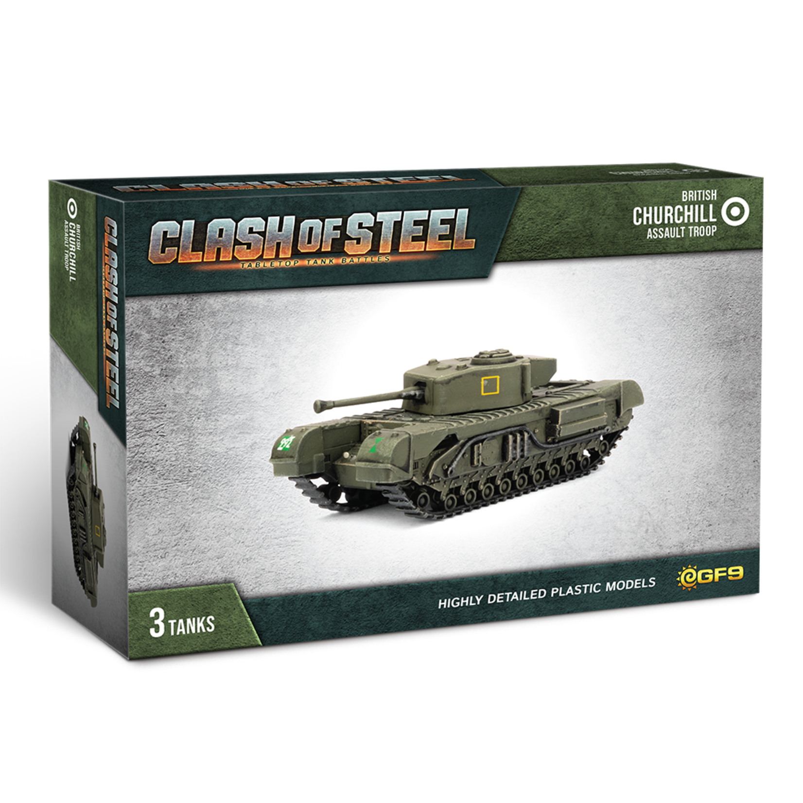 Battlefront Miniatures Clash of Steel Churchill Assault Troop