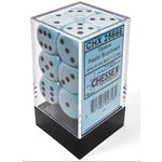 Chessex Opaque 16mm Pastel Blue/Black 12d6
