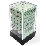 Chessex Opaque 16mm Pastel Green/Black 12d6