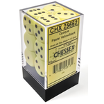 Chessex Opaque 16mm Pastel Yellow/Black 12d6