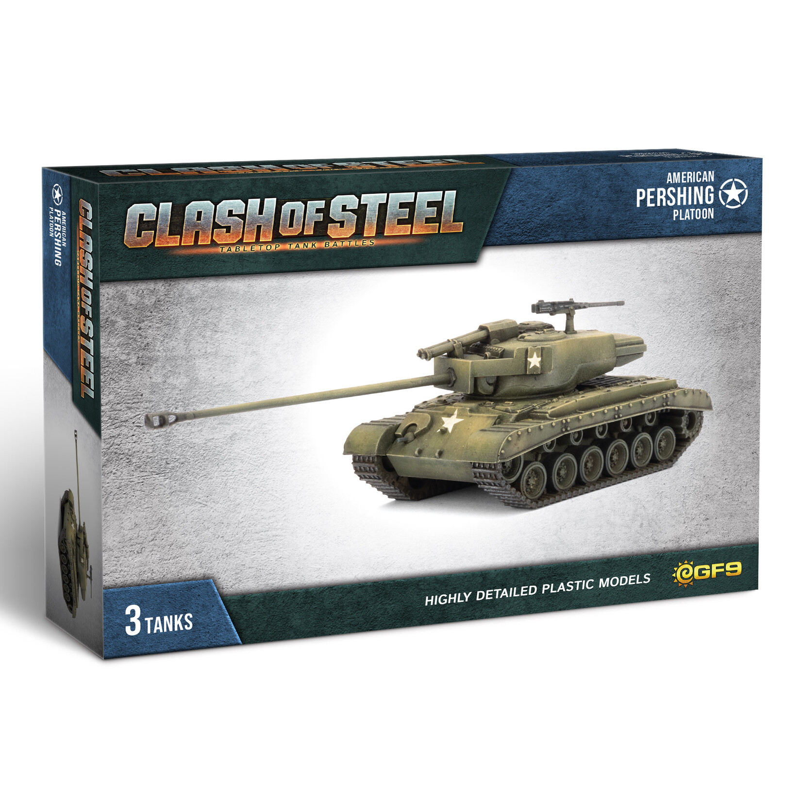 Battlefront Miniatures Clash of Steel Pershing Platoon