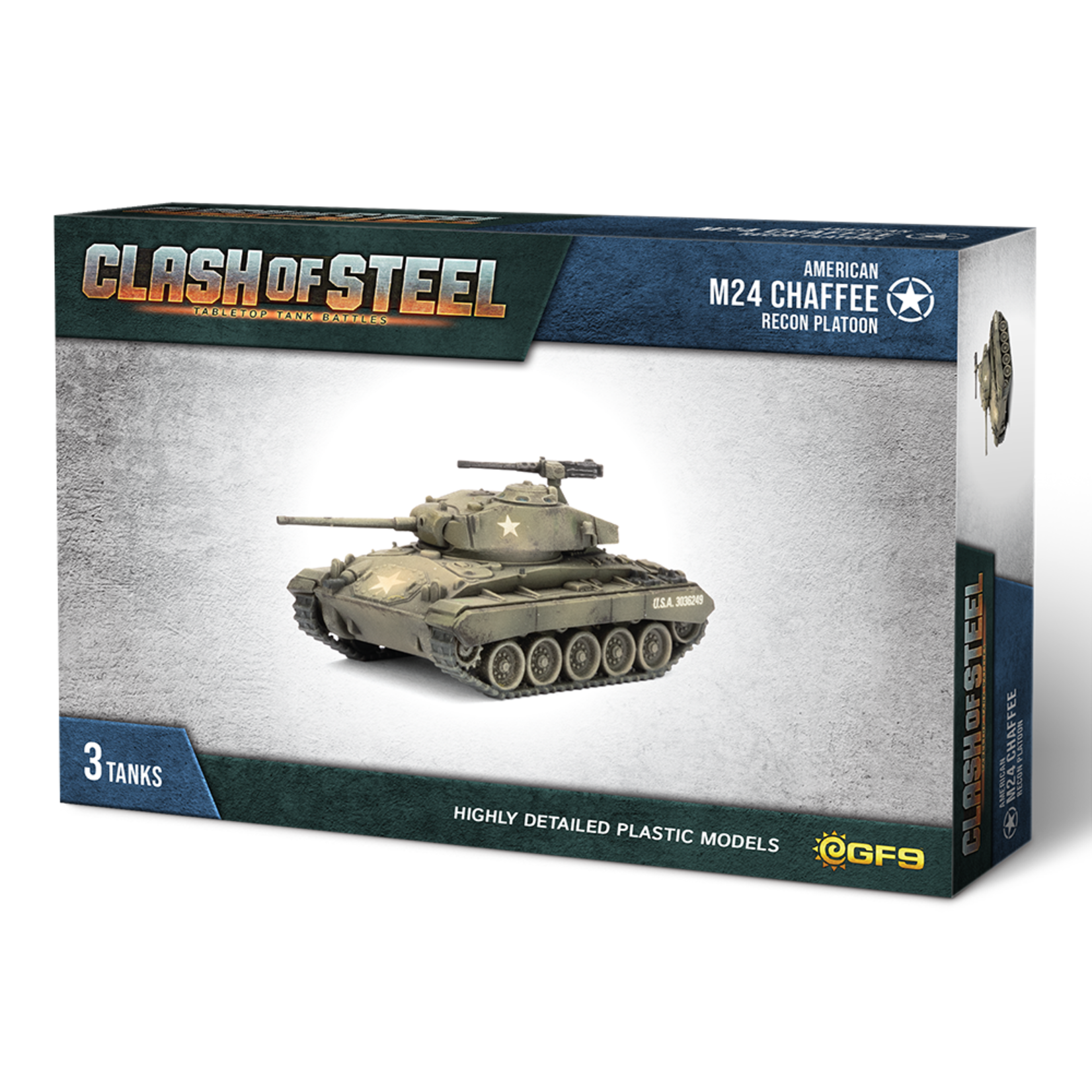Battlefront Miniatures Clash of Steel M24 Chaffee Recon Platoon