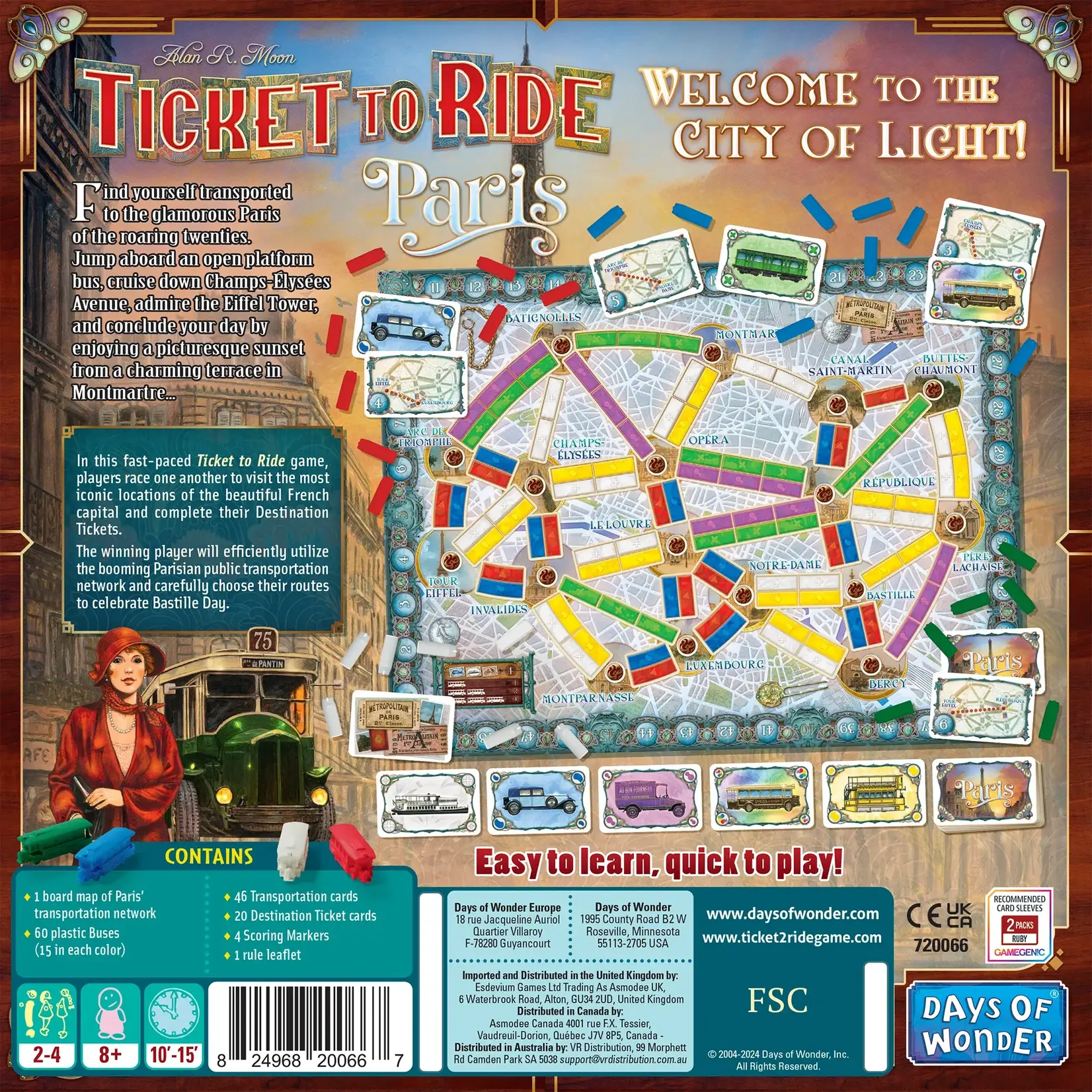 Days of Wonder Ticket to Ride Paris