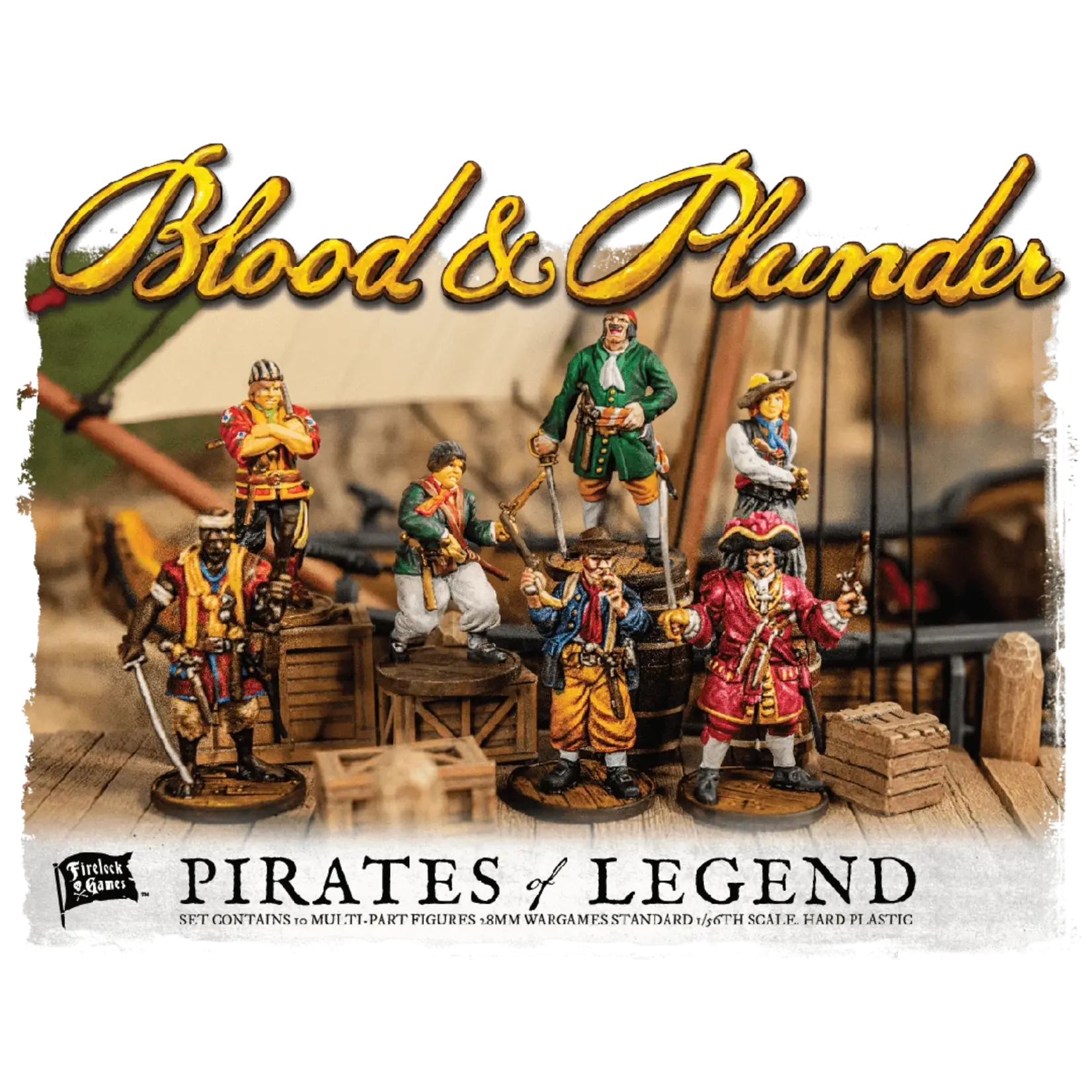 Firelock Games Blood & Plunder Plastic Pirates of Legend Captains Box