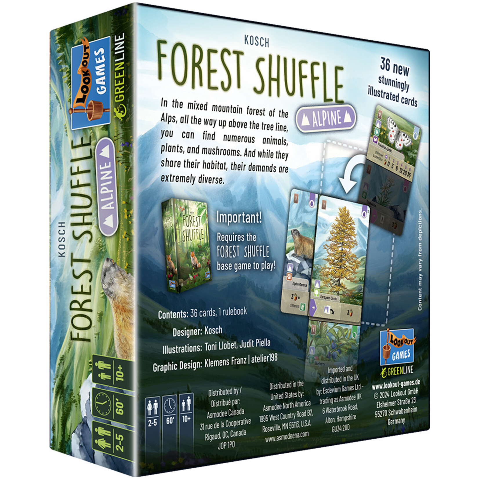 Lookout Games Forest Shuffle Alpine