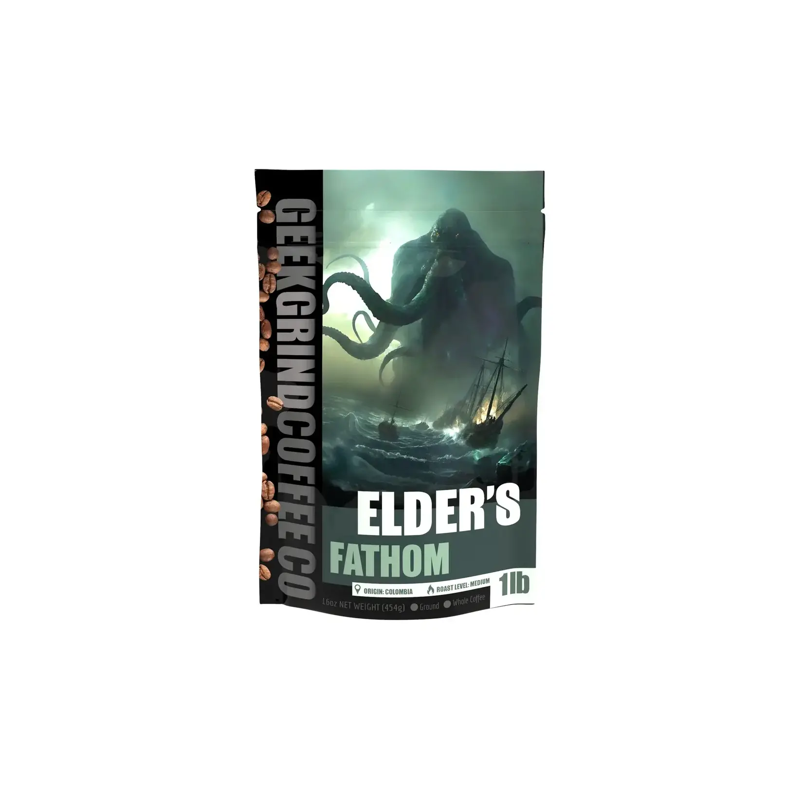 Geek Grind Elder's Fathom Medium Dark Roast 1lb Whole Bean Coffee