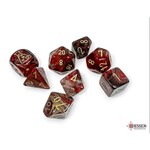 Chessex Lab Dice 8 Borealis Cosmos Gold 7 die set