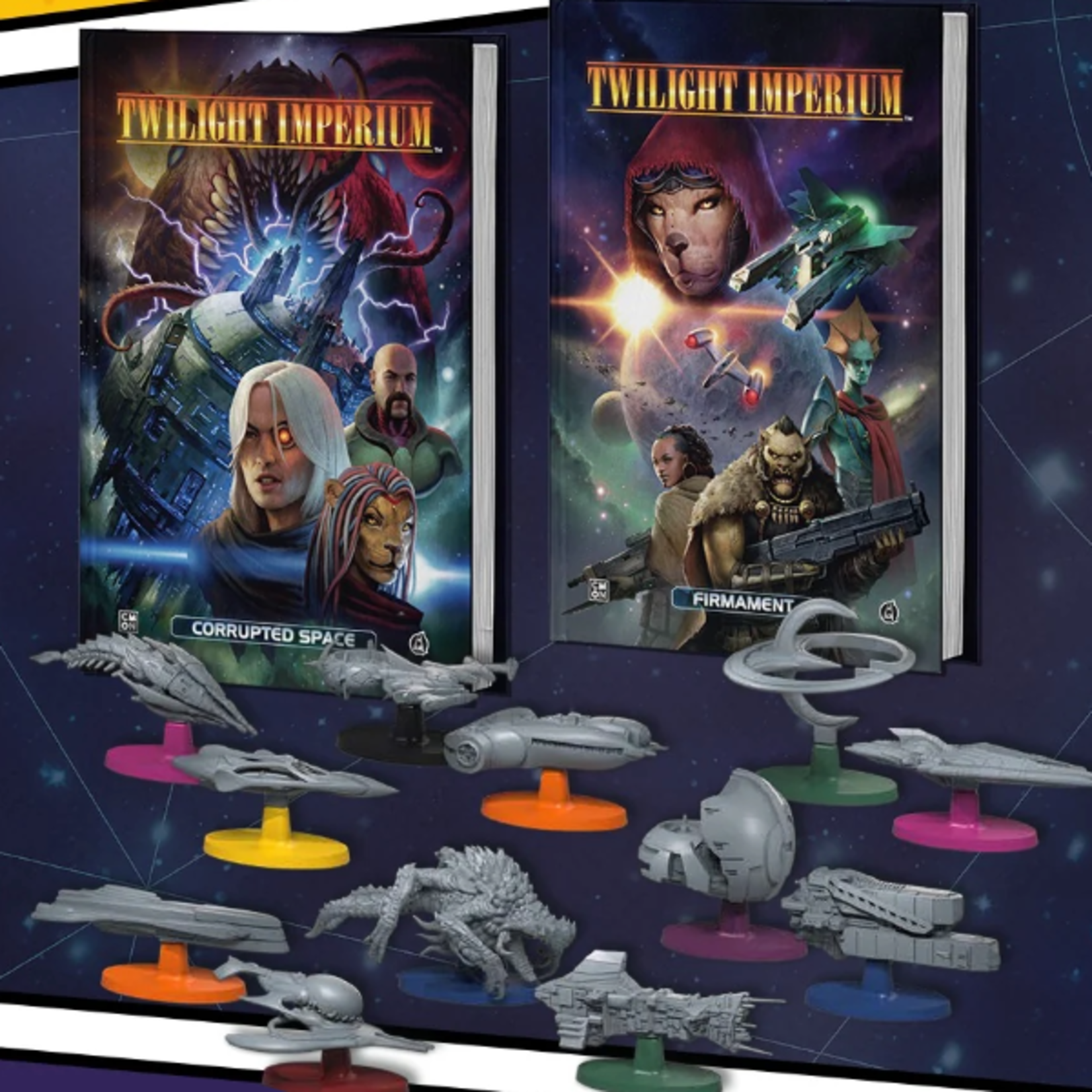 CMON Twilight Imperium Corrupted Space & Firmament Graphic Novels + Extras