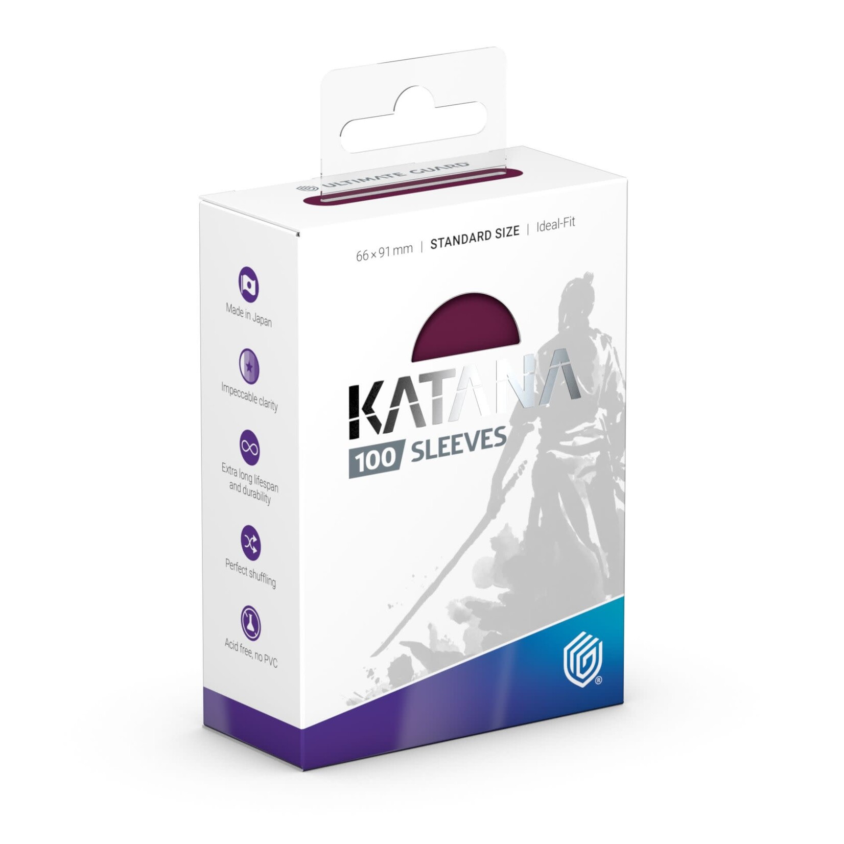 Ultimate Guard Katana Sleeves Radiant Plum 100ct