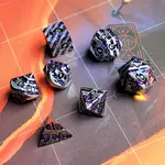 Forged Gaming Mini Celestial Ore Metal RPG Dice Set