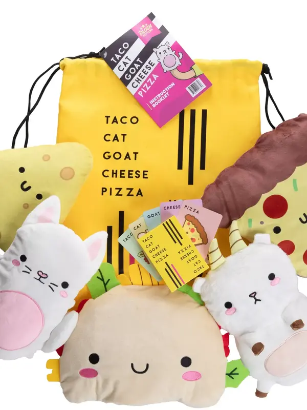 Dolphin Hat Games Taco Cat Goat Cheese Pizza Plush Mitten Set