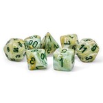 Chessex Marble: Mega-hedral Green/dark green 7-Die Set