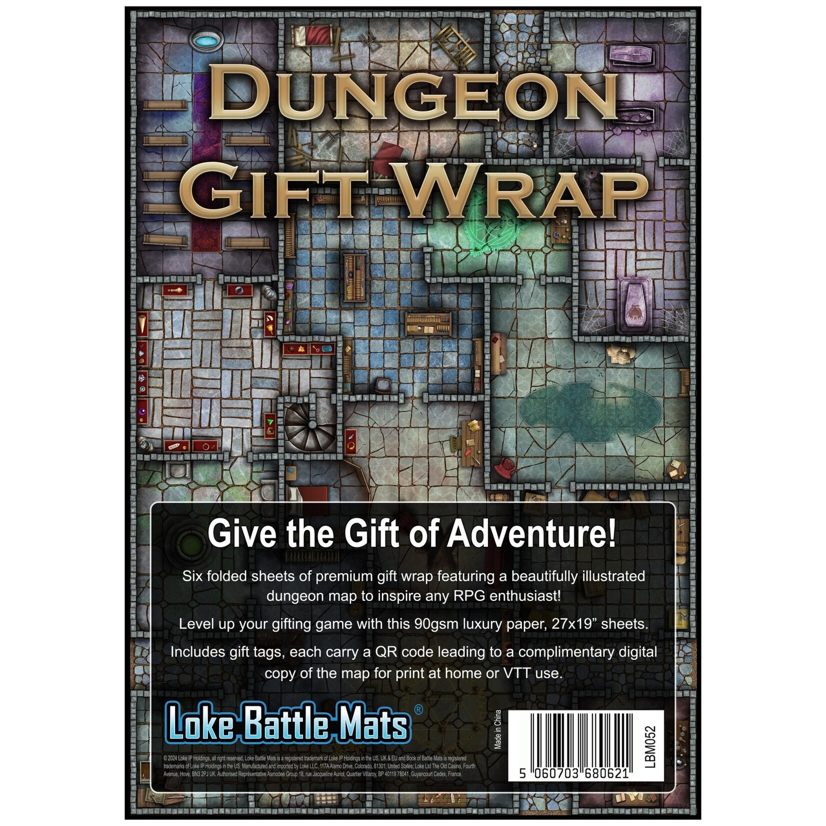 Loke Battle Mats Dungeon Gift Wrap