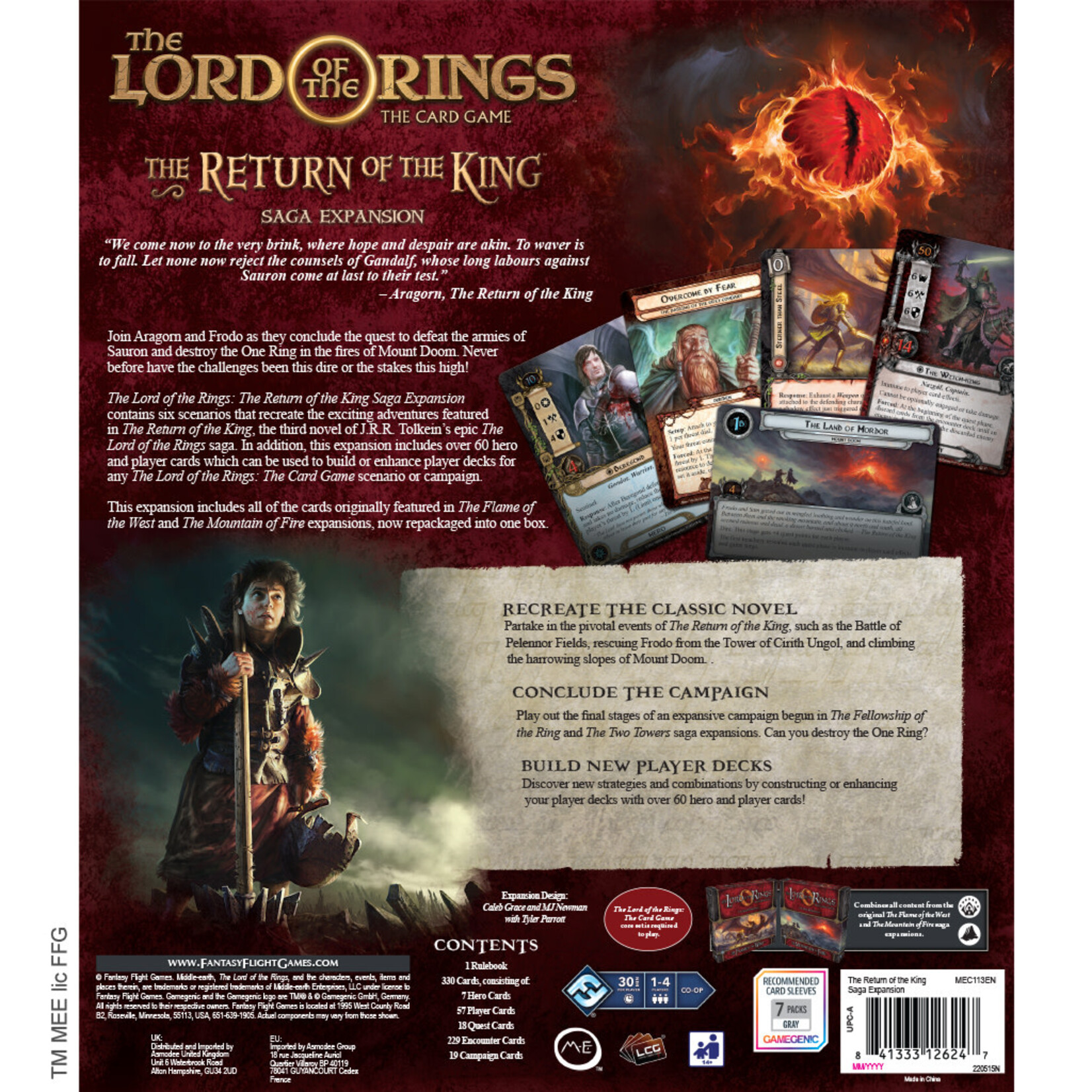 Fantasy Flight Games LotR Card Game Return of the King Saga