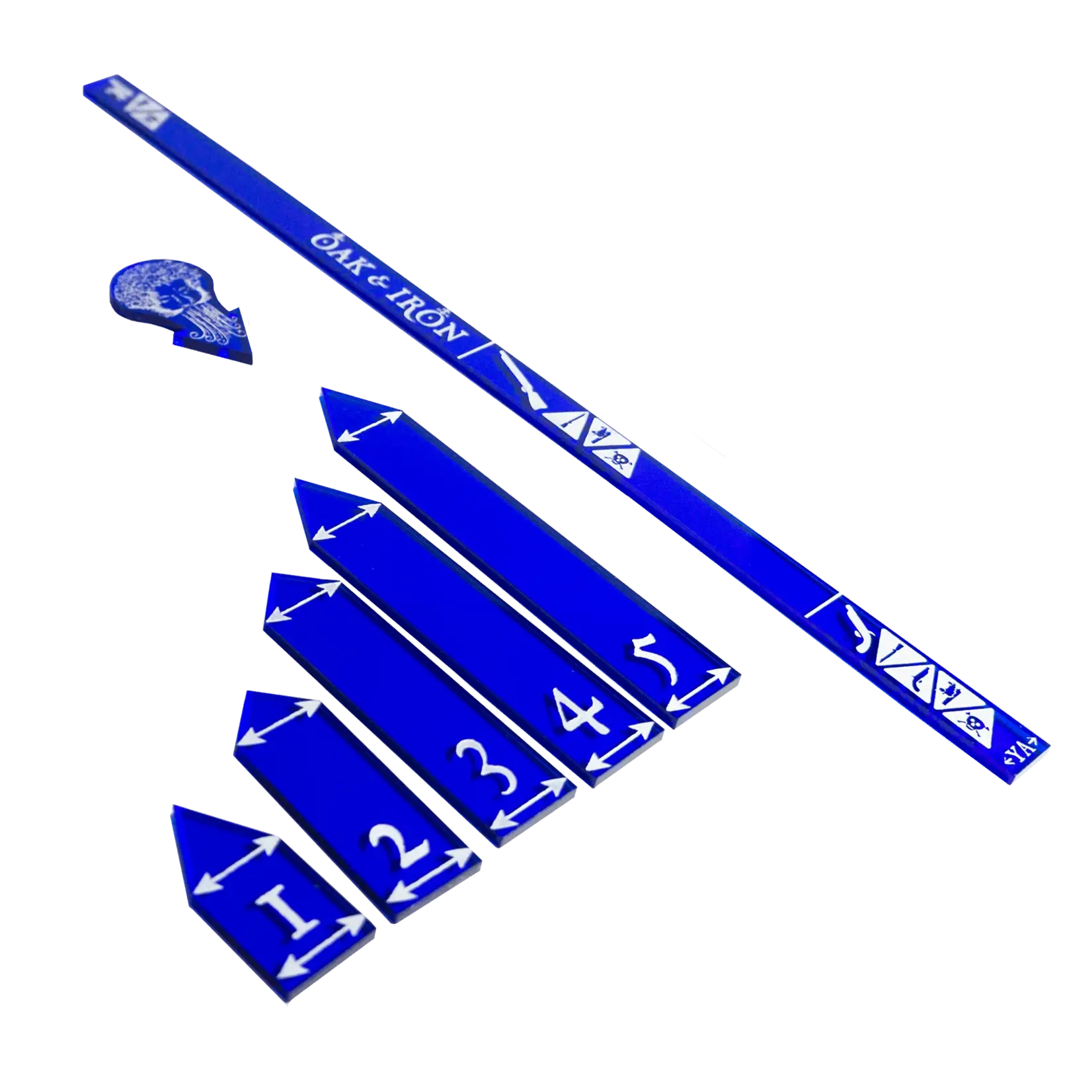 Firelock Games Oak & Iron Deluxe Acrylic Template Set