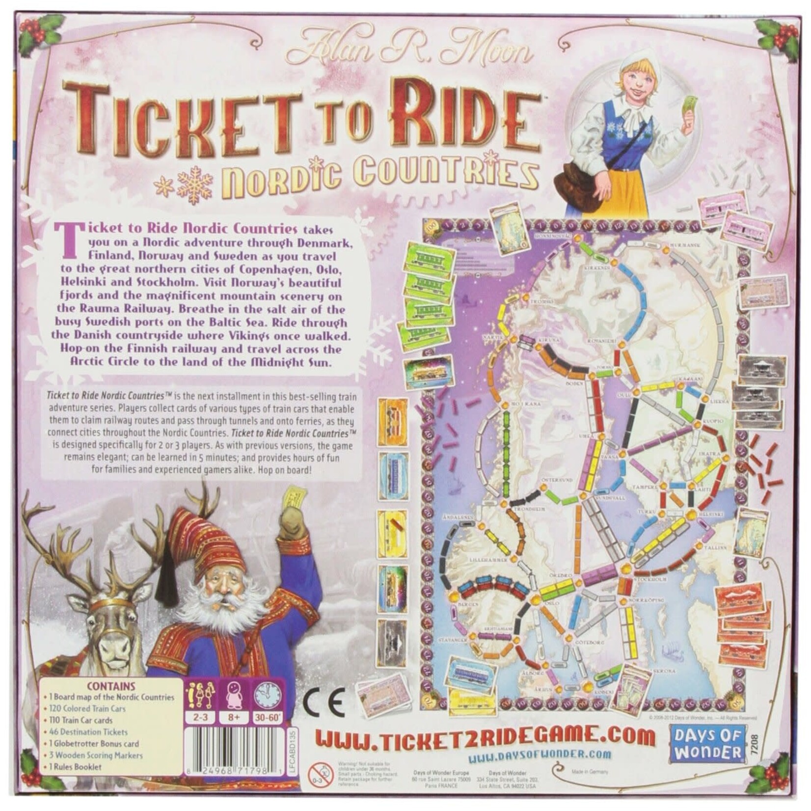 Days of Wonder Ticket to Ride Nordic Countries