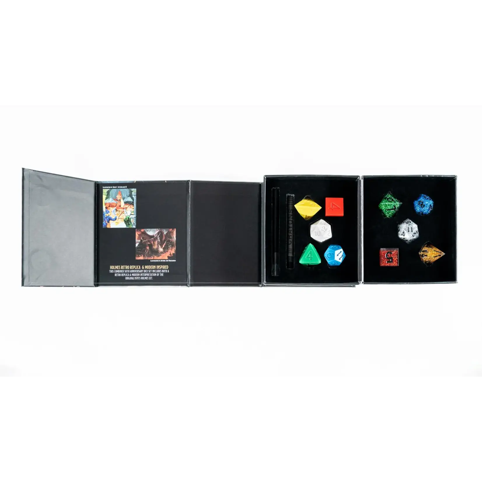 FanRoll D&D 50th Anniversary Dice: Retro Replica and Modern Inspired Set