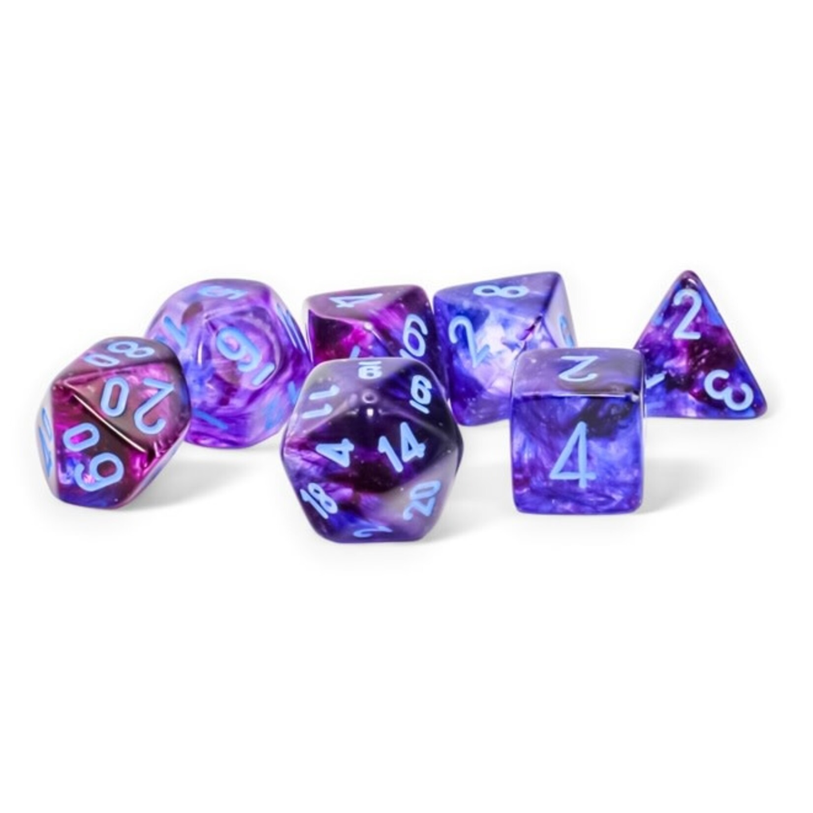 Chessex Mega-hedral Nocturnal/blue 7-Die Set Nebula