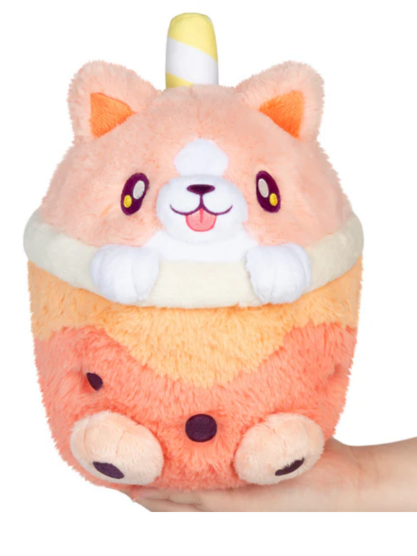 squishable Mini Corgi Bubble Tea Squishable 11"