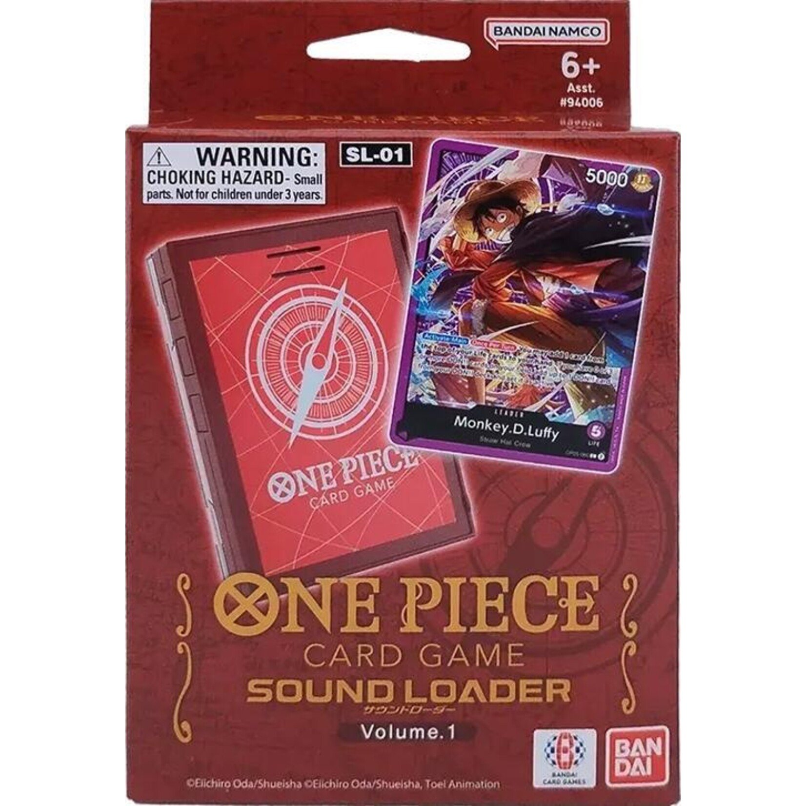 BANDAI CO One Piece Sound Loader Vol 1 Monkey D Luffy