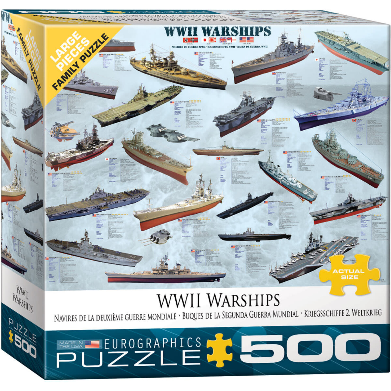 EuroGraphics World War II Warships 500pc