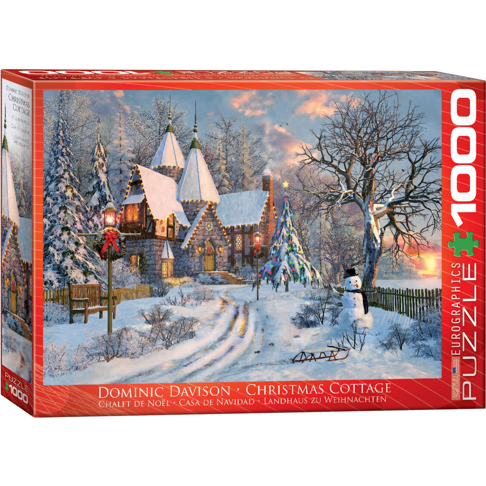 EuroGraphics Christmas Cottage 1000pc
