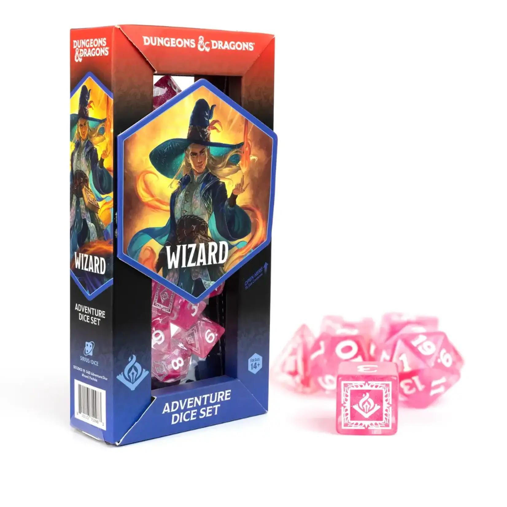 Sirius Dice D&D Adventure Dice Wizard Fuchsia
