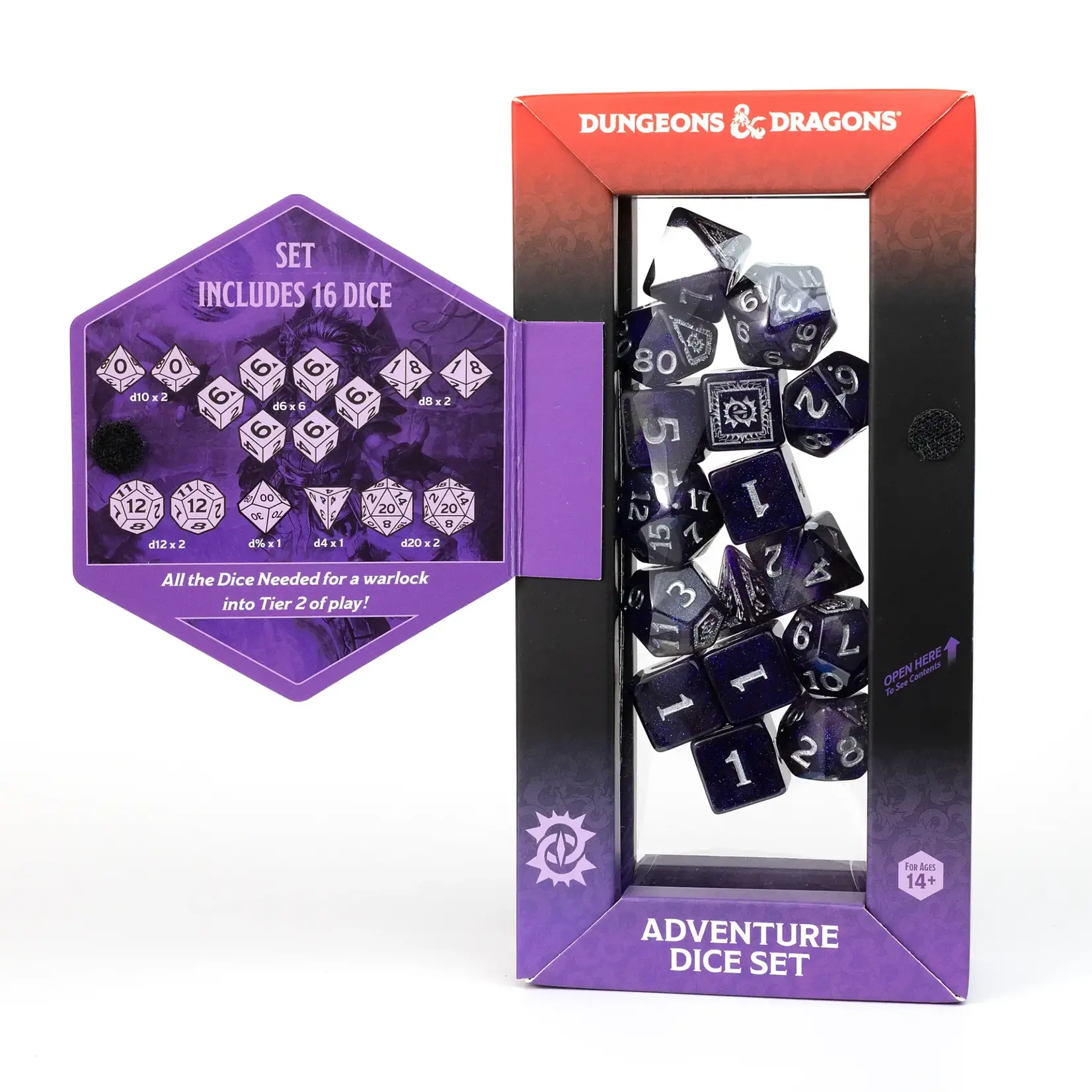 Sirius Dice D&D Adventure Dice Warlock Purple