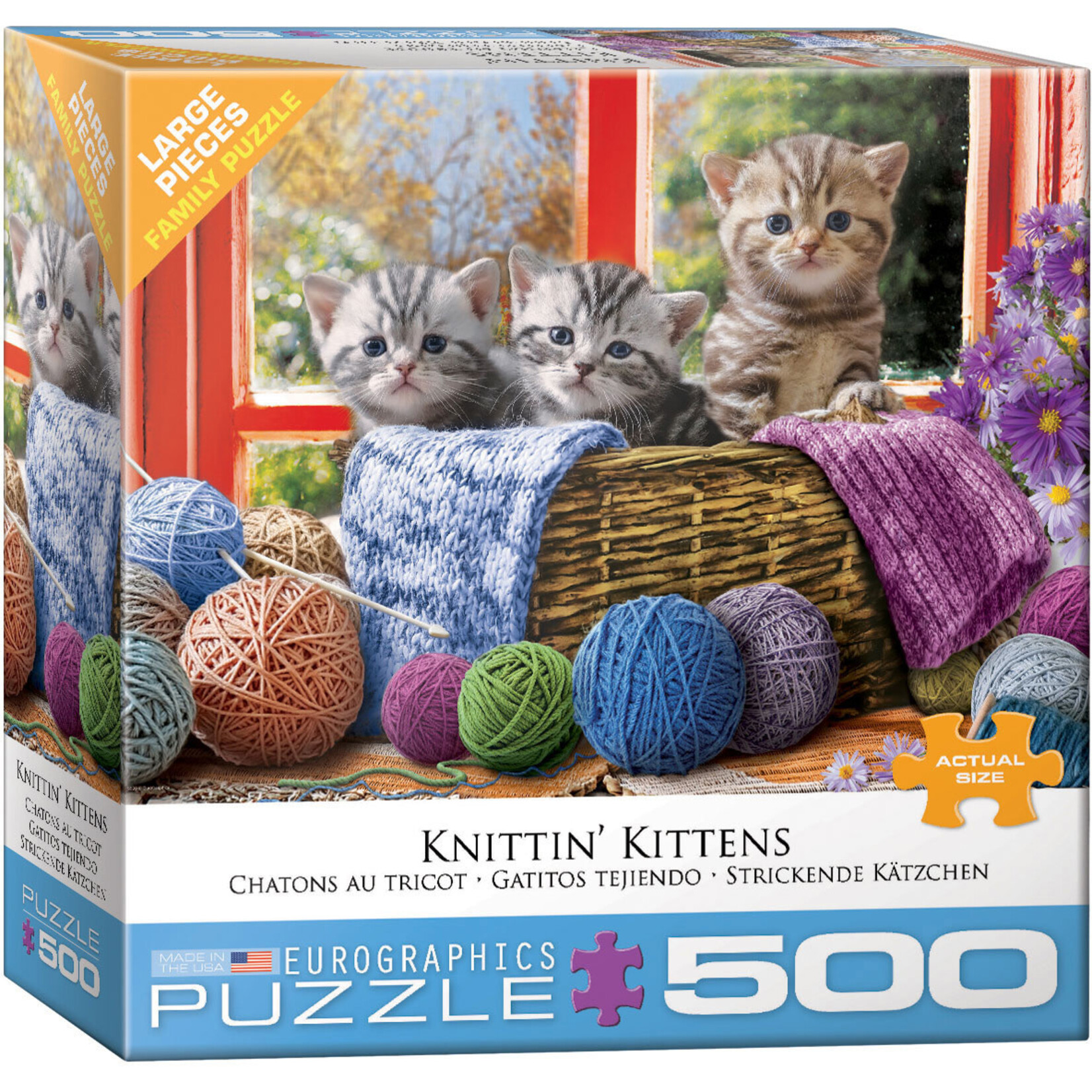 EuroGraphics Knittin' Kittens 500pc