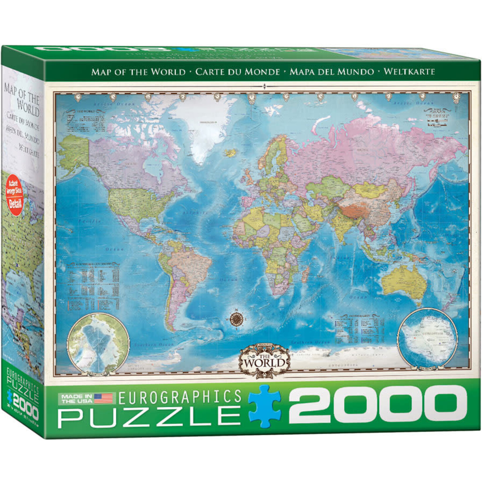 EuroGraphics Map of the World 2000pc