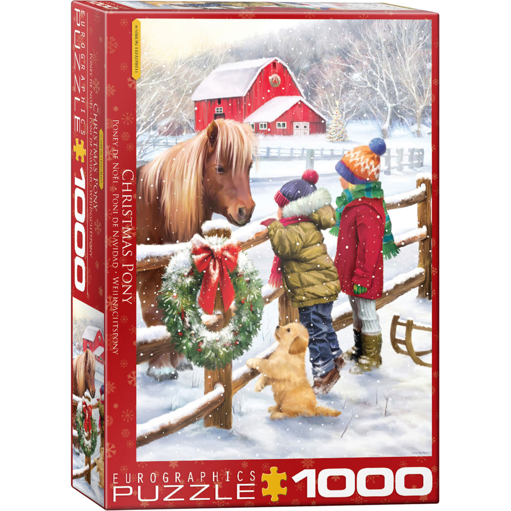 EuroGraphics Christmas Pony 1000pc