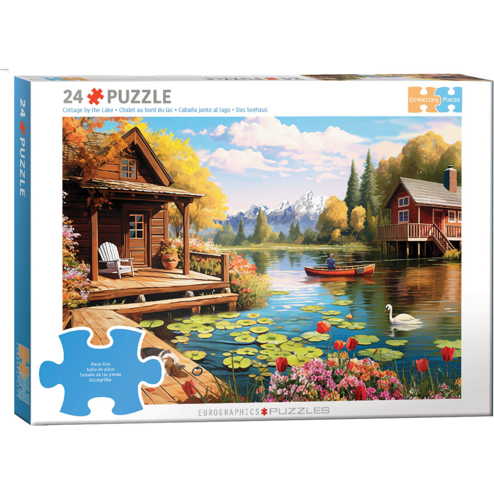 EuroGraphics Connecting Pieces Cottage by the Lake  24pc