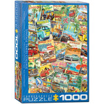 EuroGraphics Vintage Travel  Collage 1000pc