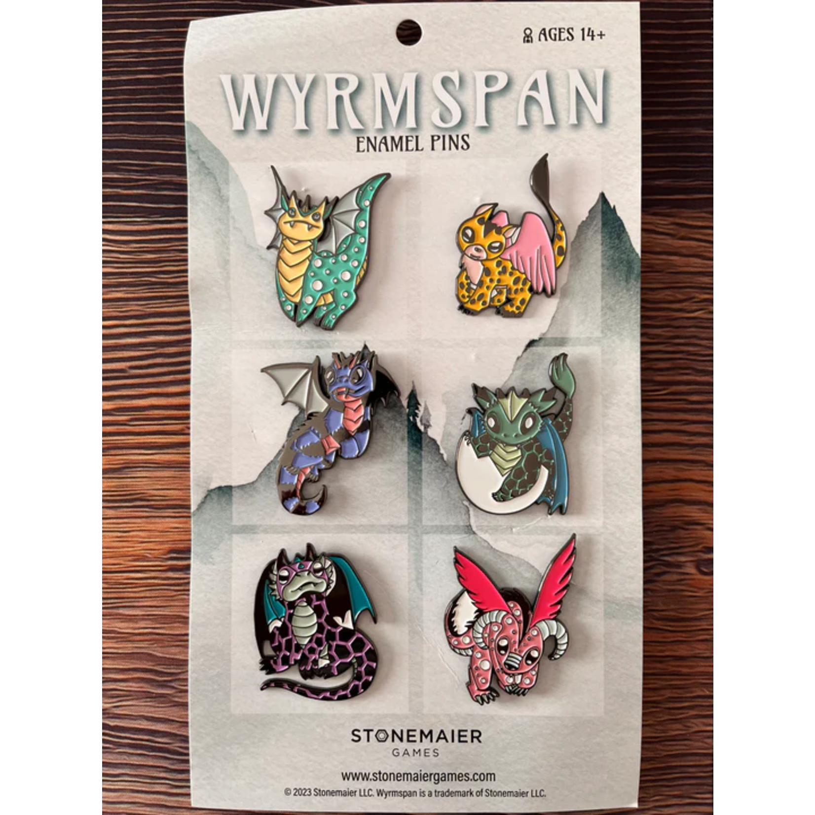 Stonemaier Games Wyrmspan Enamel Pins