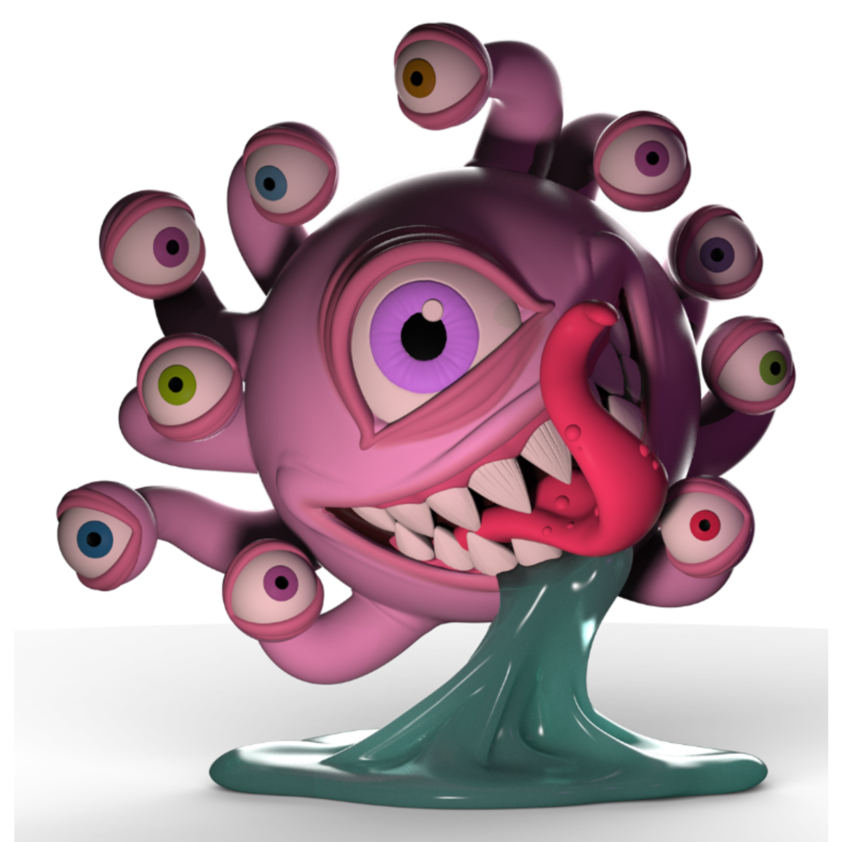 Kidrobot D&D Beholder 7in Resin Figure Glow-In-The-Dark by Kidrobot