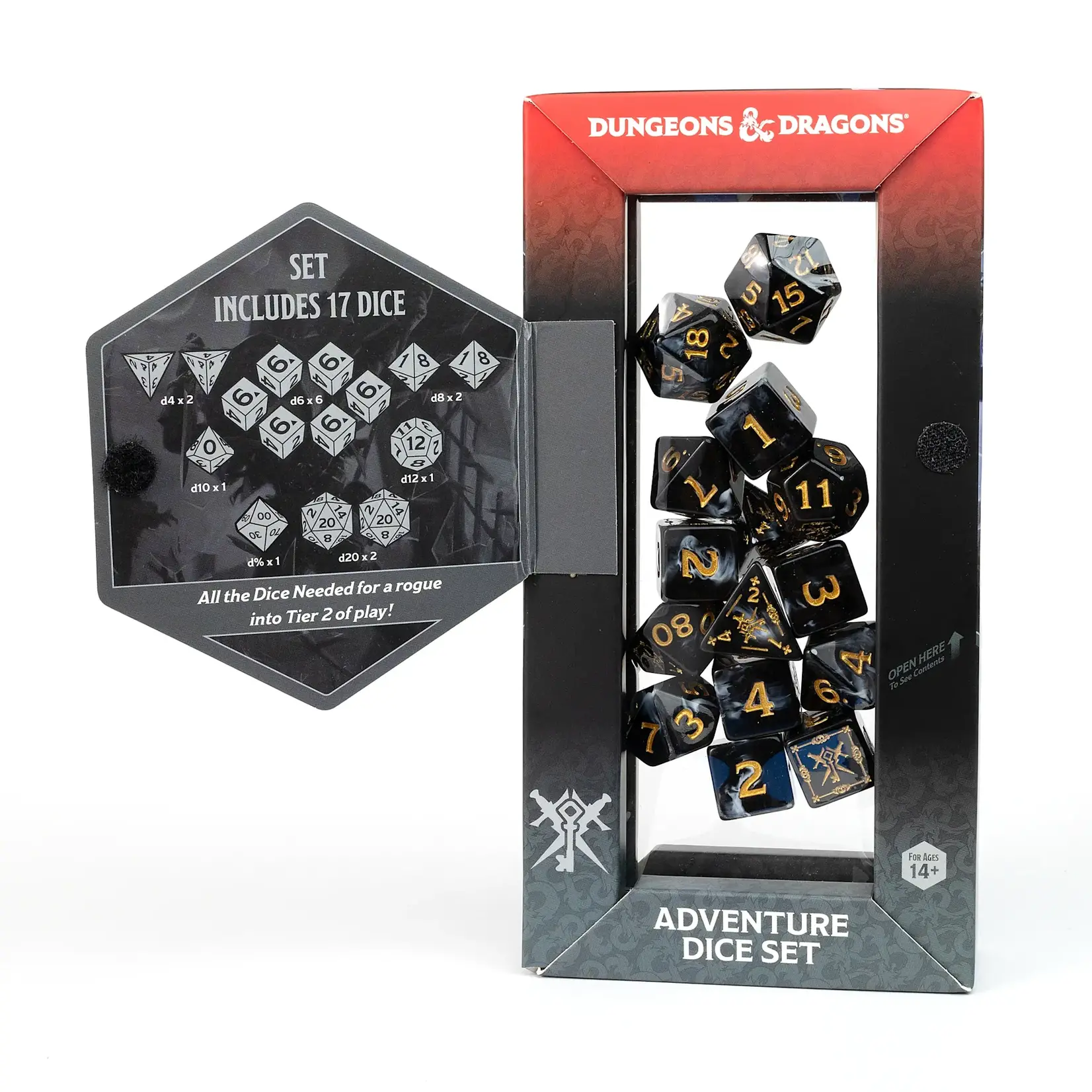 Sirius Dice D&D Adventure Dice Rogue Black