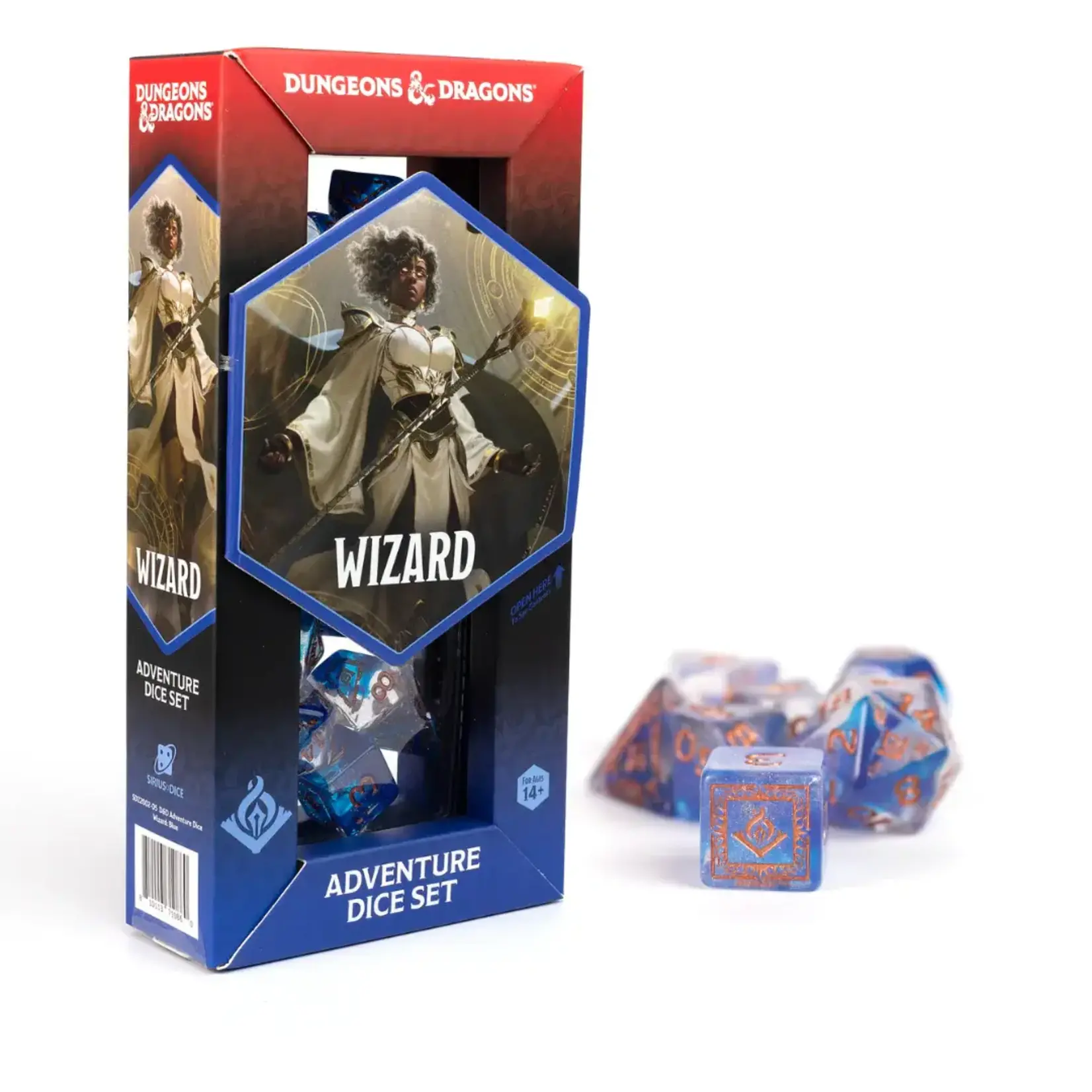 Sirius Dice D&D Adventure Dice Wizard Blue