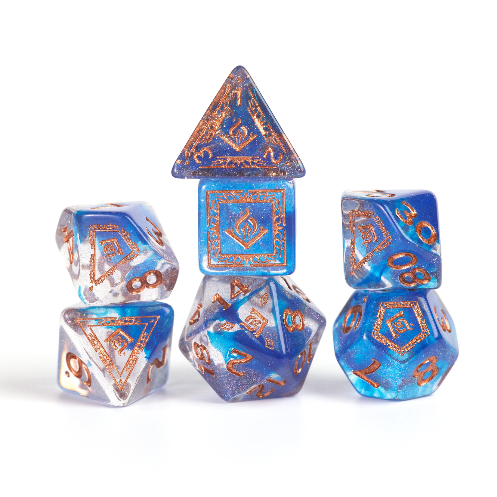 Sirius Dice D&D Adventure Dice Wizard Blue