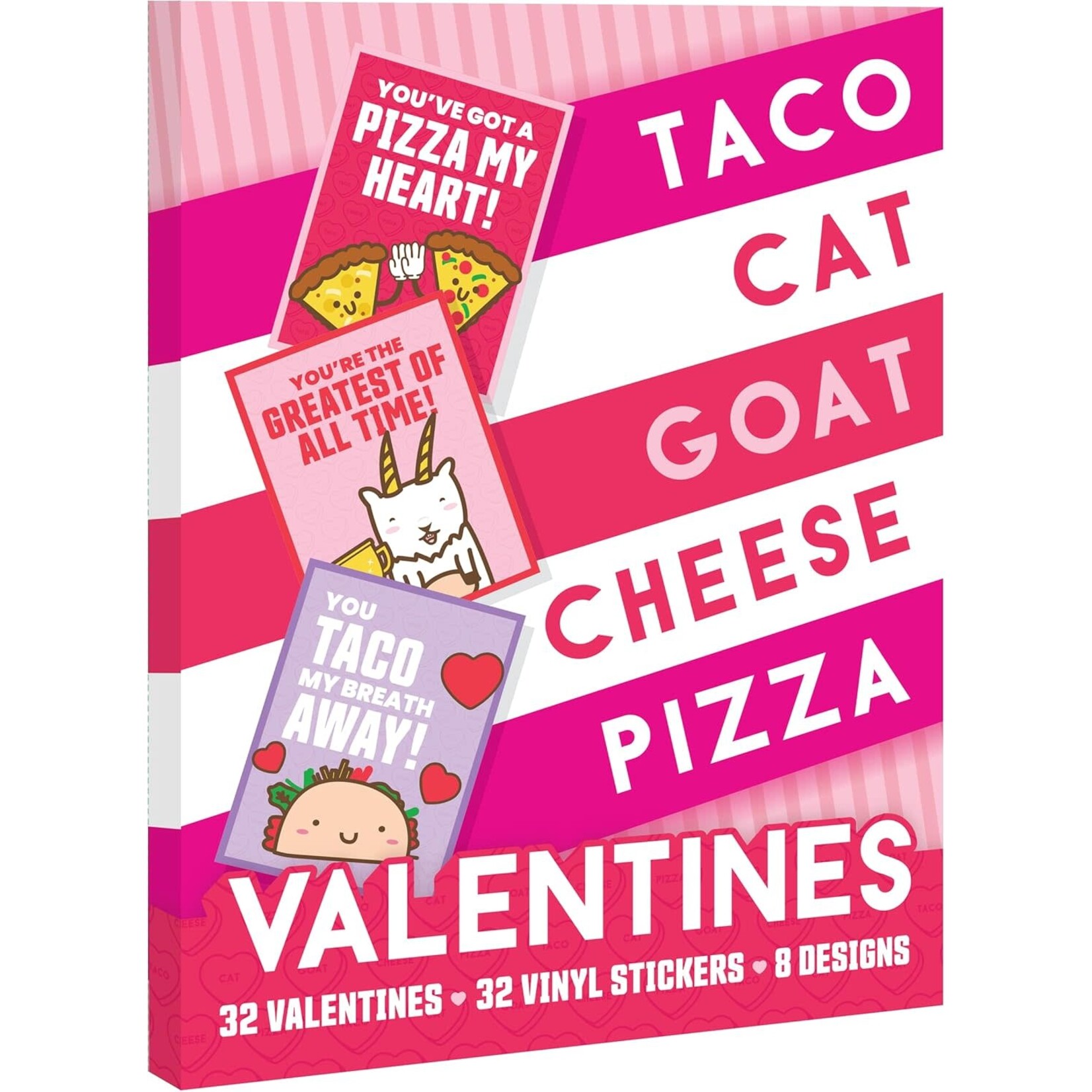 Dolphin Hat Games Taco Cat Goat Cheese Pizza Valentine Exchange Cards