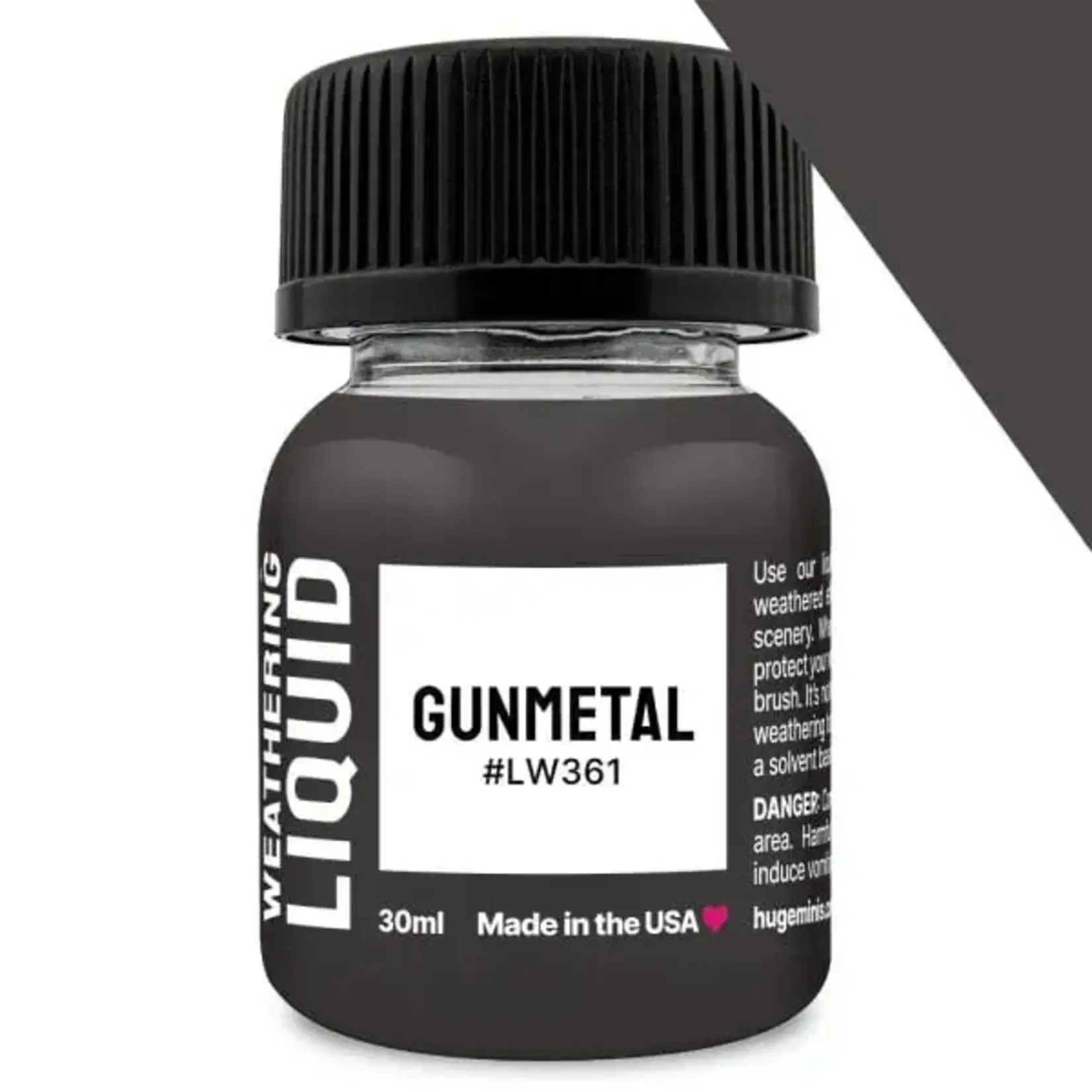 Huge Miniatures Weathering Liquid - GUNMETAL