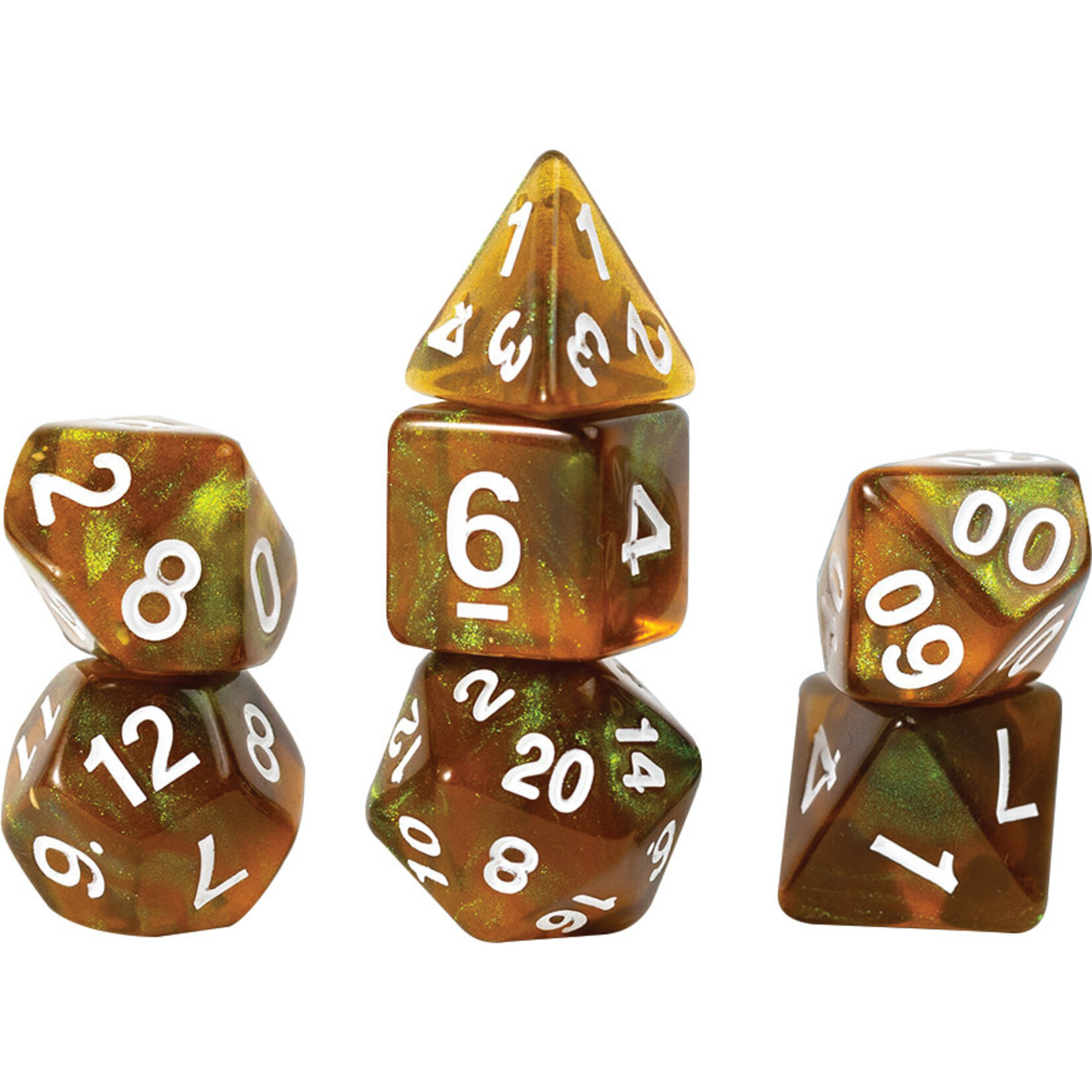 Sirius Dice RPG Dice Set (7): Treasure Series - Peridot